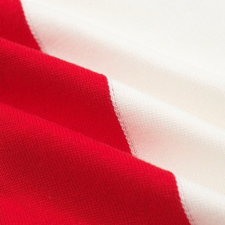 Men's white vintage 69V collar knitted polo