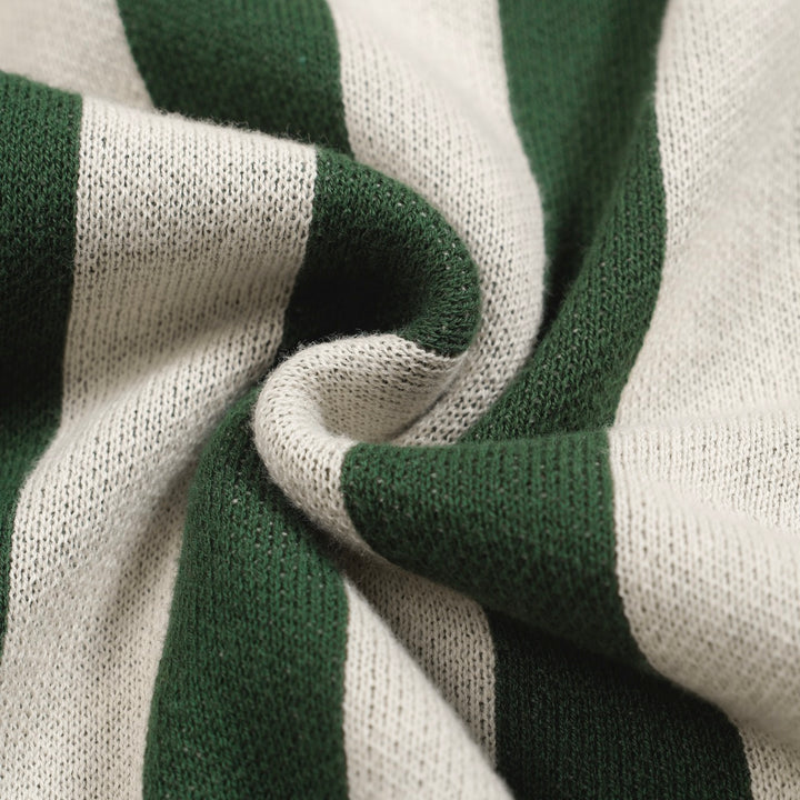 Men's green vintage jacquard cardigan