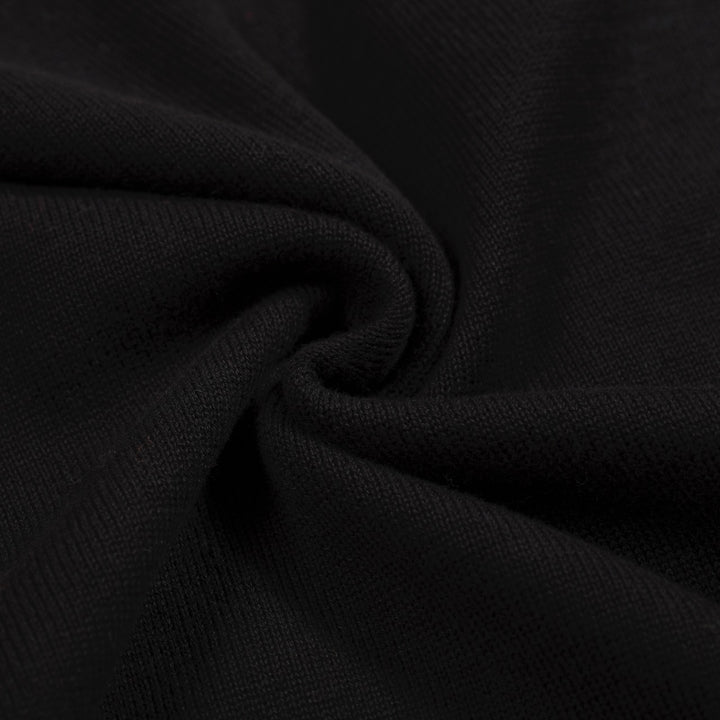 Men's black leopard print vintage knit cardigan