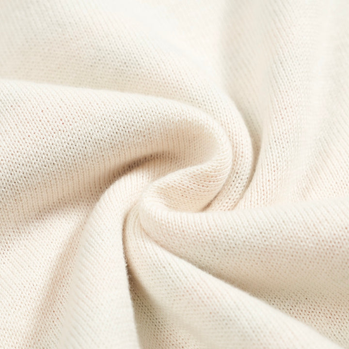 Men's black vintage art V-neck knitted polo shirt