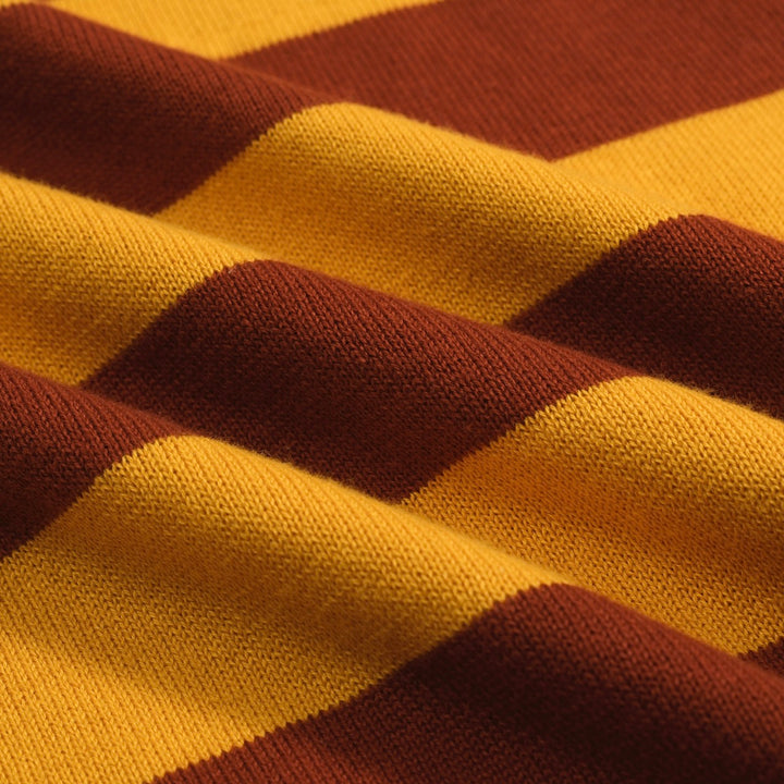 Men's vintage red auto jacquard knit polo shirt