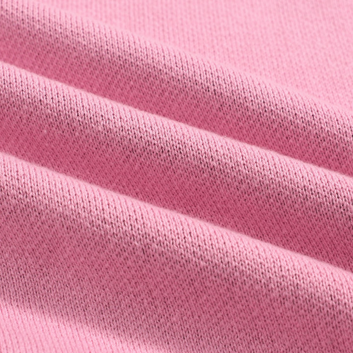 Women's pink bee jacquard knit T-shirt