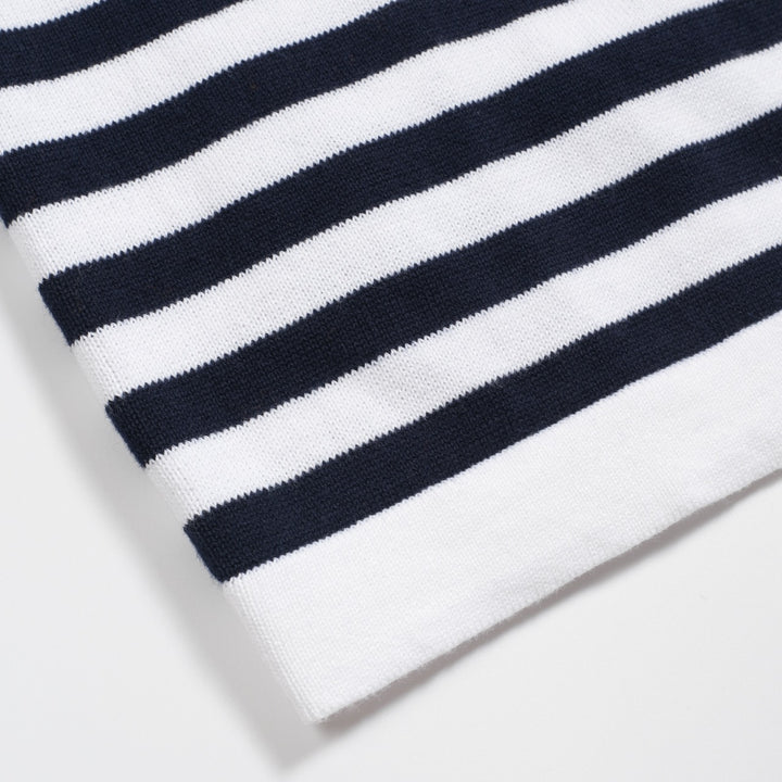 Women's stripe love vintage knit long-sleeved knitwear