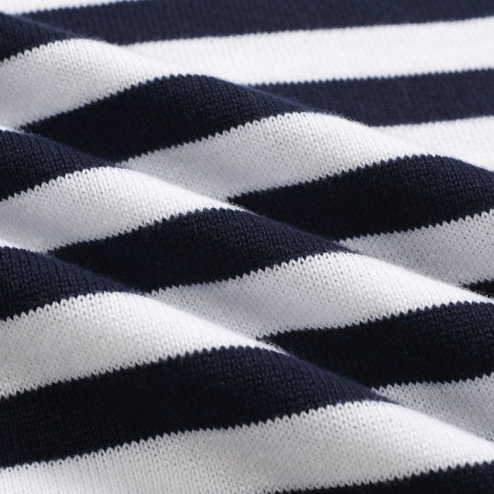 Women's stripe love vintage knit long-sleeved knitwear