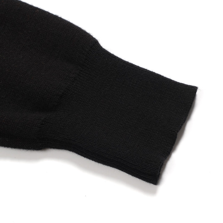 Women's black vintage Planet jacquard knitwear