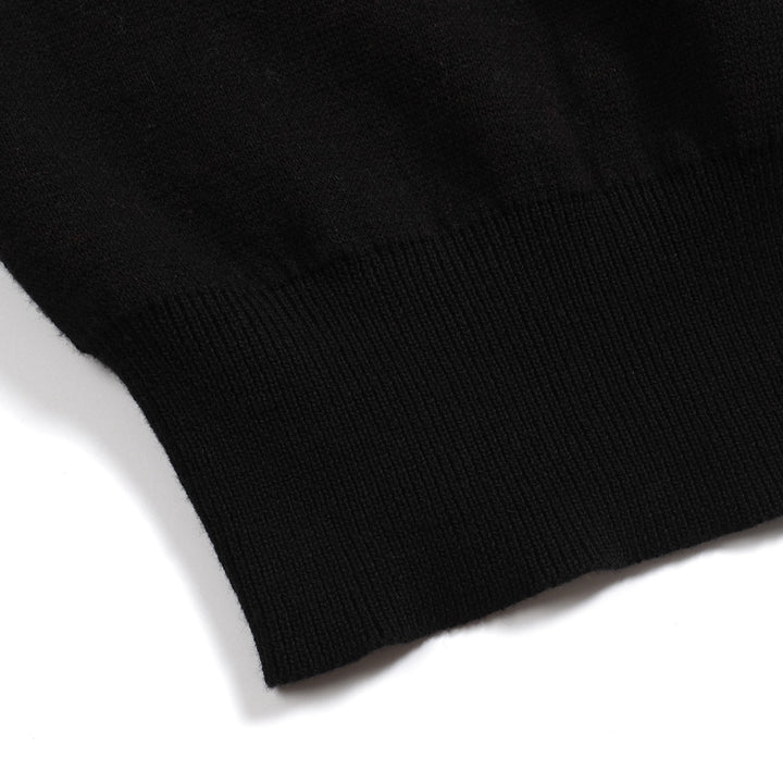 Women's black vintage Planet jacquard knitwear