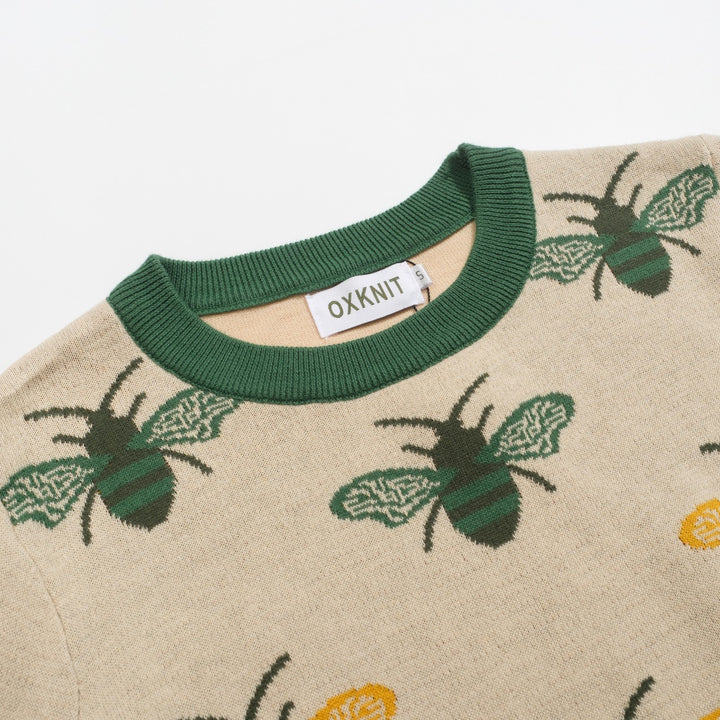 Women's green Bee vintage knitwear knitwear