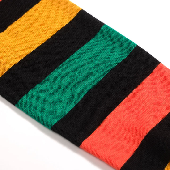 Women's black stripe star vintage knit knitwear