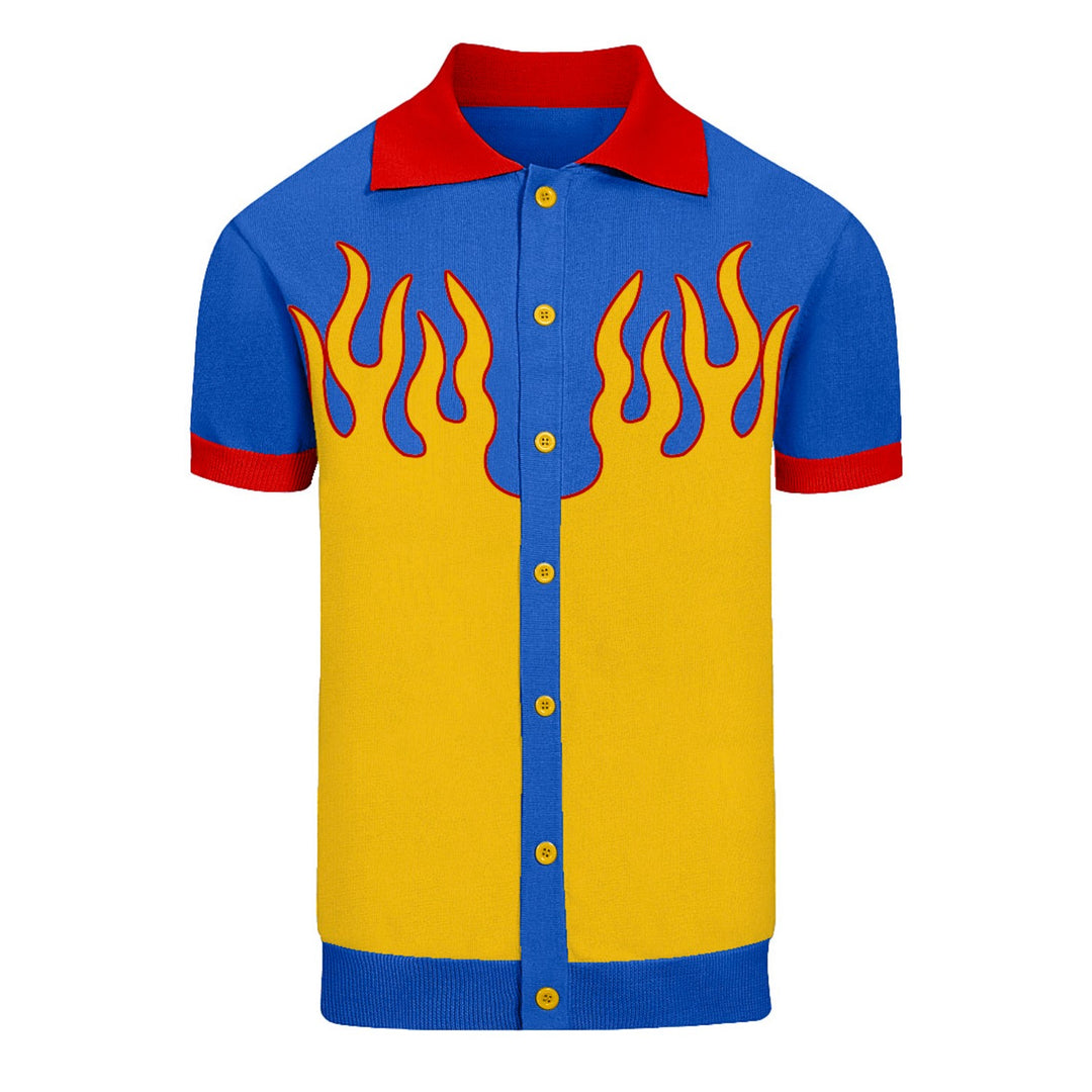 Camisa de punto retro Jacquard Retro Jacquard