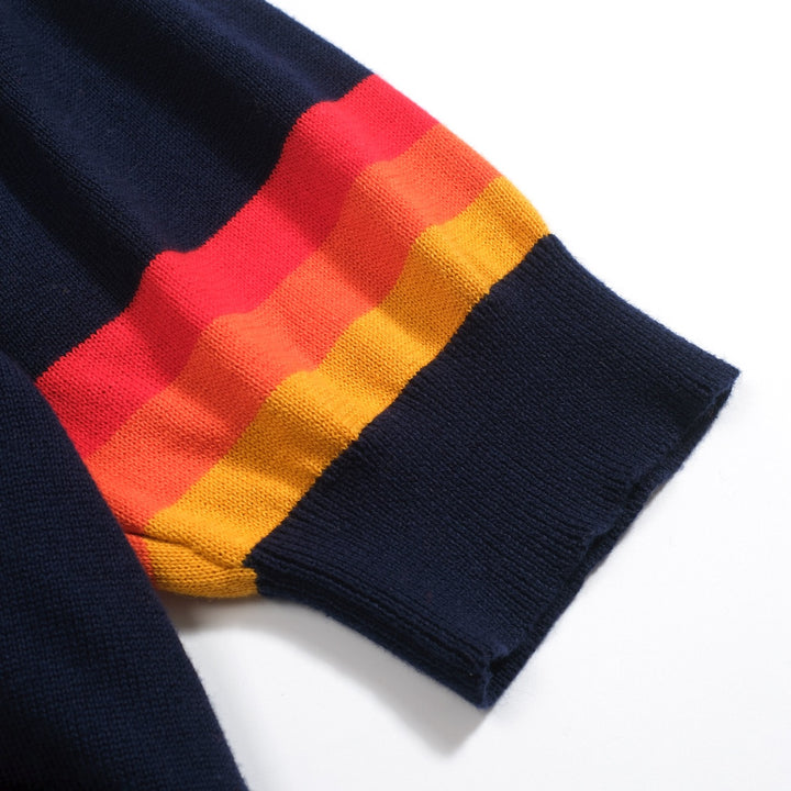 Pólo feminino em malha jacquard relâmpago manga bufante