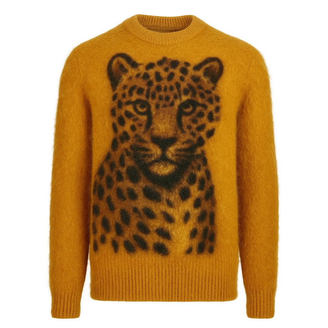 Ανδρικά Ναυτικό μπλε vintage ριγέ casual knit ζακέτα