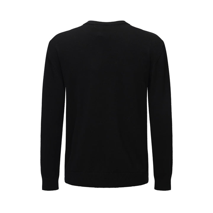 OXKNIT Men Vintage Clothing 1960s Mod Style Casual Knit Black Racing Retro Jumper