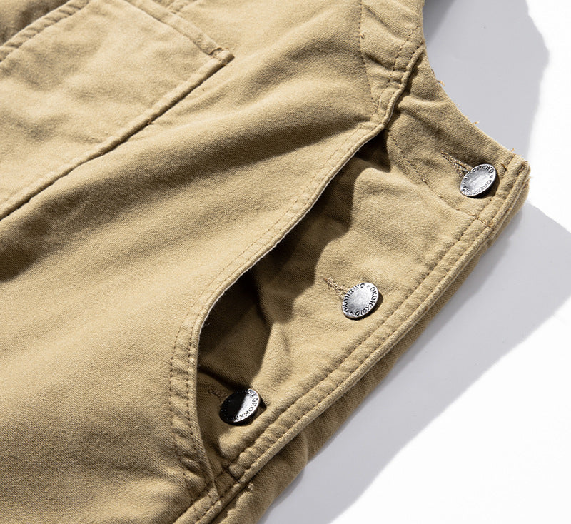 Herren-Cargo-Overall im Retro-Stil, lässig, Marineblau