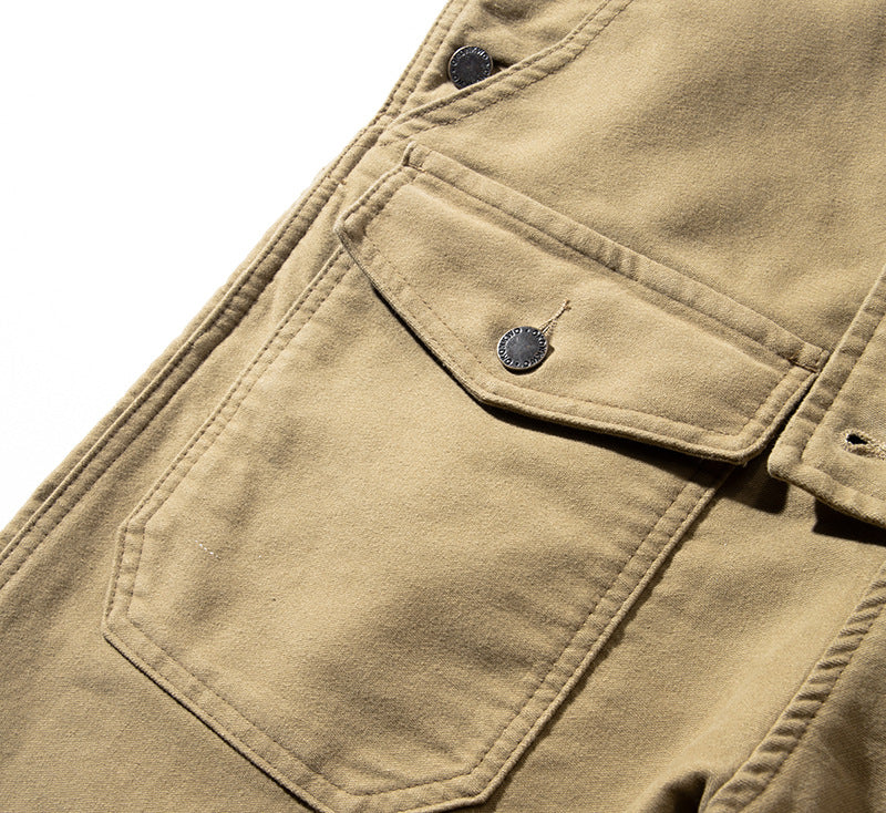 Herren-Cargo-Overall im Retro-Stil, lässig, Marineblau