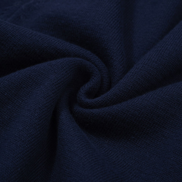 Men’s 60s Zip-Up Mod Jacket – Navy with White Trim