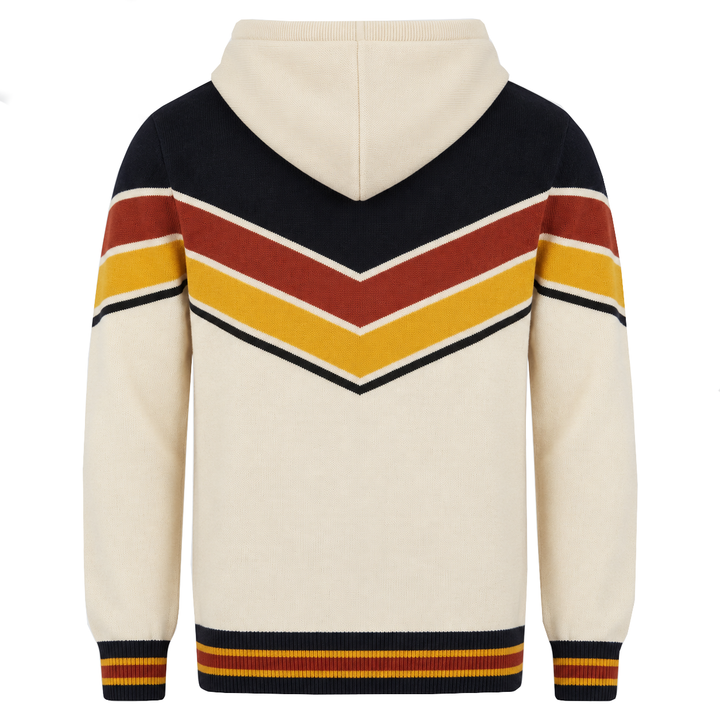 Gele tijgerjacquard herensweaterjas
