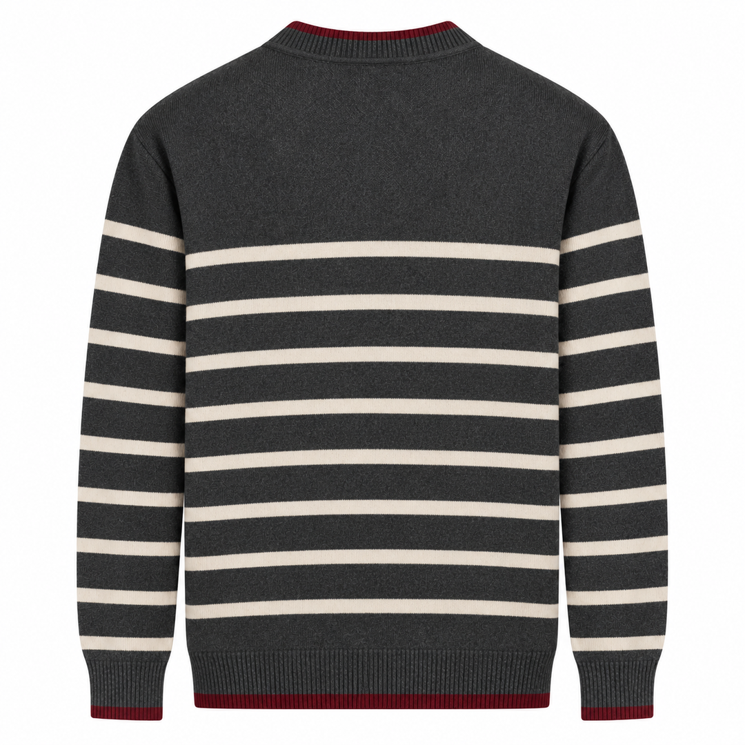 Gele tijgerjacquard herensweaterjas