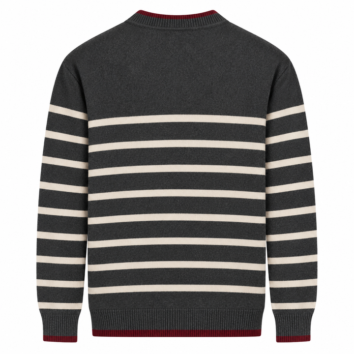 Gele tijgerjacquard herensweaterjas