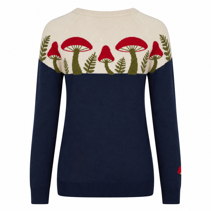 Γυναικεία Vintage Πλεκτή Μπλούζα Jacquard με Σχέδιο Poodle Streetwear