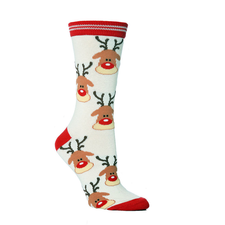 Christmas stockings new elk men's and women's stockings medium tube socks