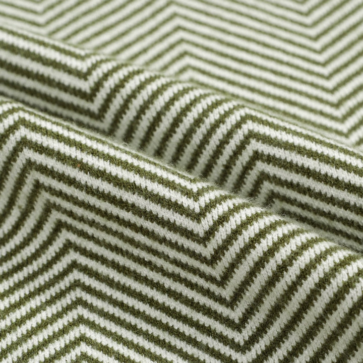 Men's Retro Herringbone Knit Sweater – Olive Green Vintage Pullover