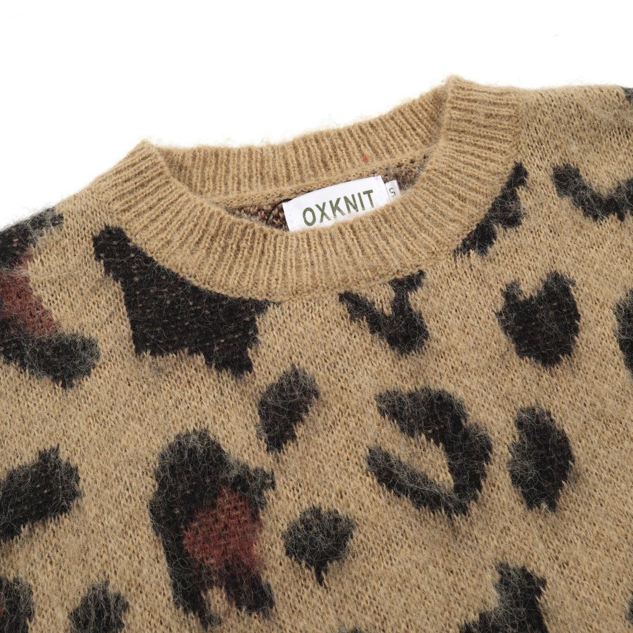 トップス Supreme Tiger & Leopard Knit Sweater L Men's Fuzzy Leopard Print Sweater | Retro 70s Animal Pattern