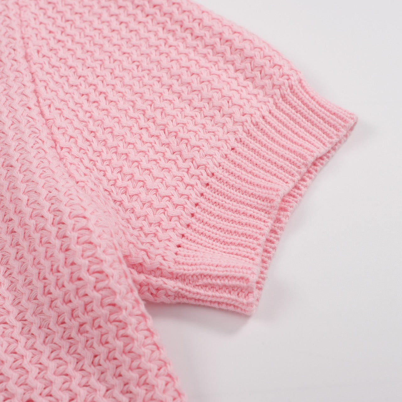 Men's pink knit V-neck Fashion polo – OXKnit