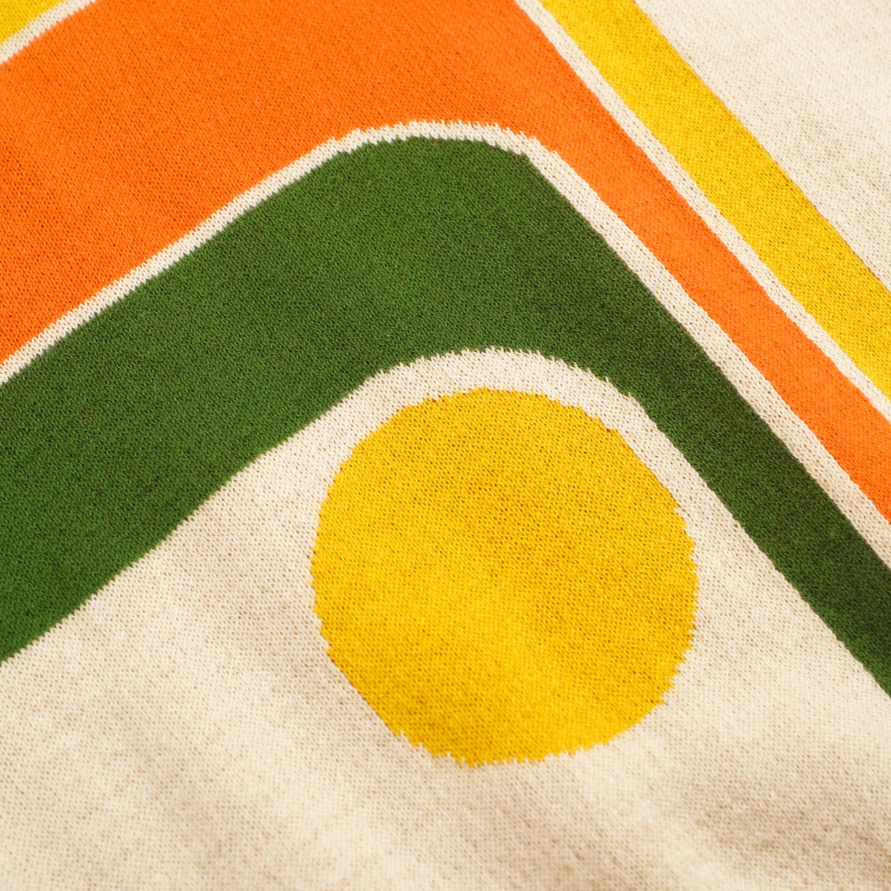 Men's Retro Knit Polo Shirt | Vintage Cream Button-Up 70s