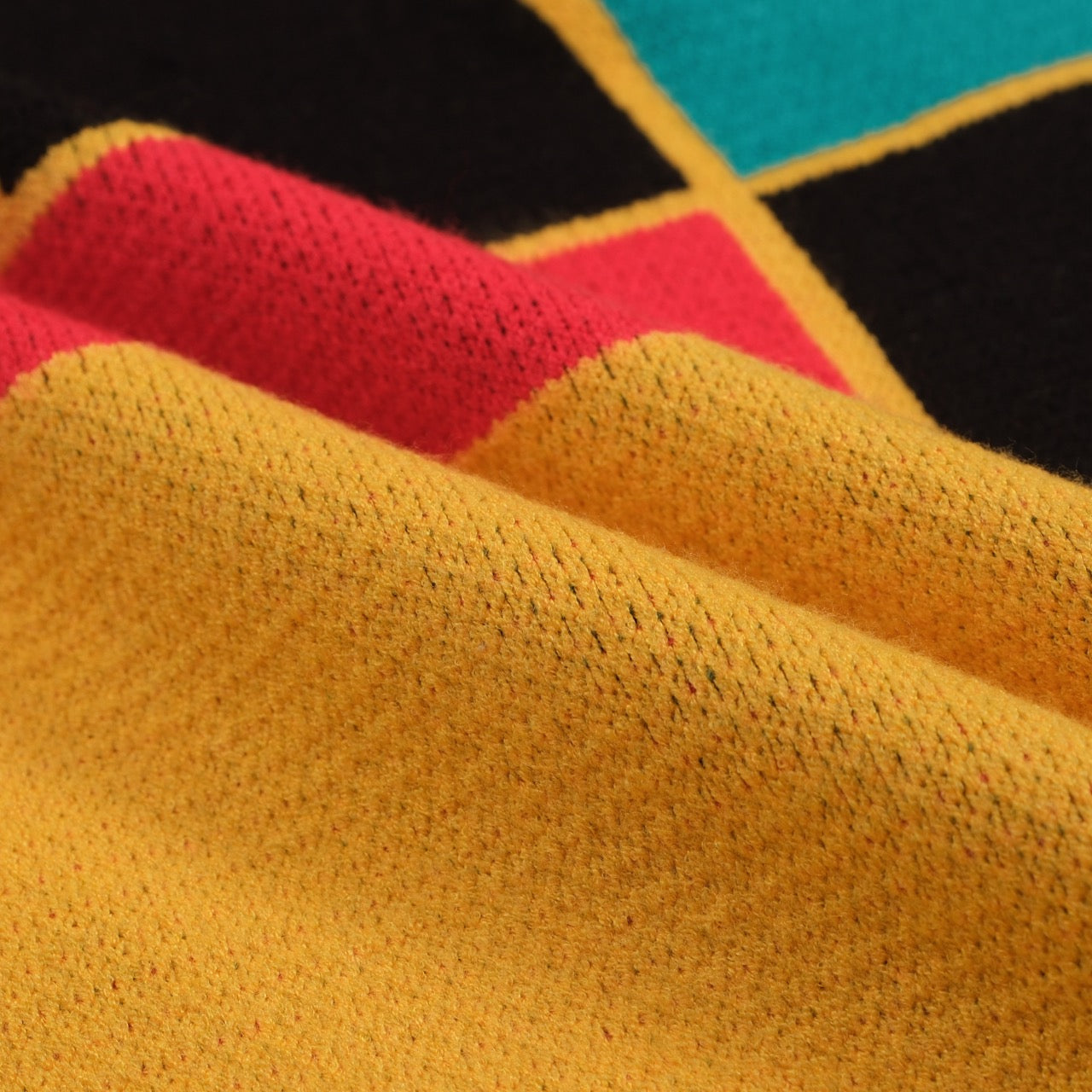 Men's multi-colored striped knit polo shirt