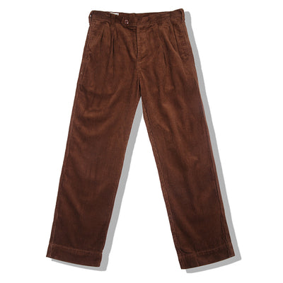 Men's Retro Casual Straight Thick Corduroy Trousers