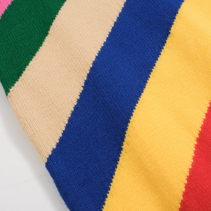 Women's vintage striped knitted jacquard knitwear