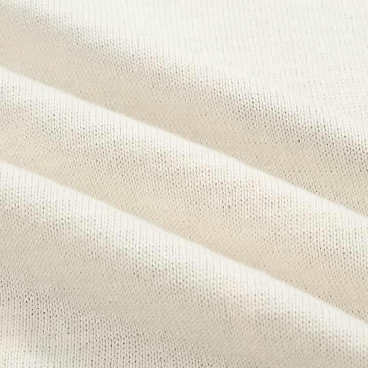 Men’s Abstract Face Art Knitwear – Cream