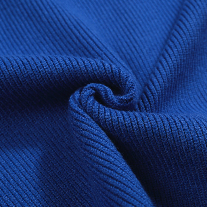 Men's Colorblock Knit Cardigan – Royal Blue, Orange & Fuchsia