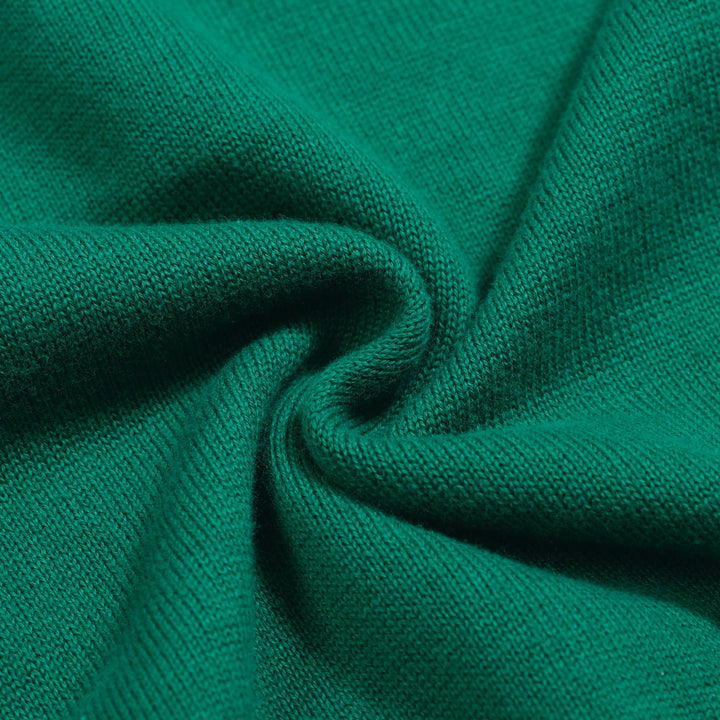 Grüne, gestickte Leoparden -Strickwege für Männer
