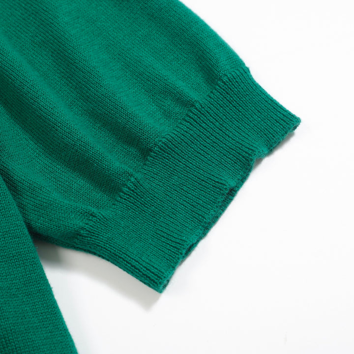 Grüne, gestickte Leoparden -Strickwege für Männer