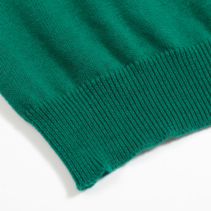 Grüne, gestickte Leoparden -Strickwege für Männer