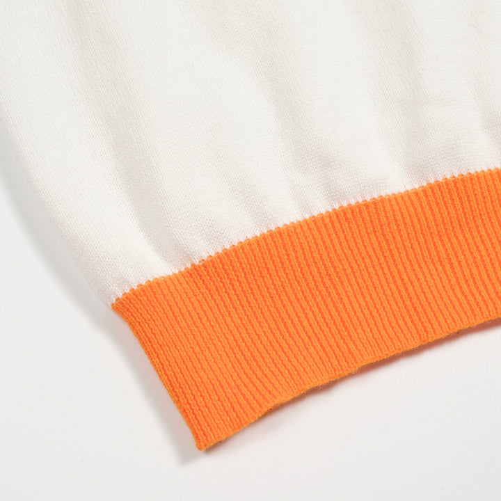 Tricot à col en V multicolores pour hommes