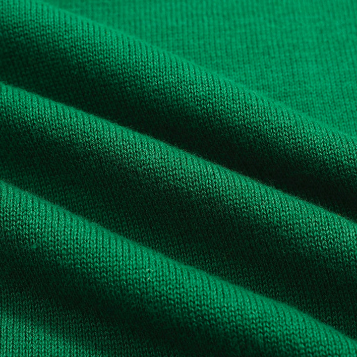 Women's Retro "HOPE" Graphic Knit Top – Vibrant Green-Cropped Length
