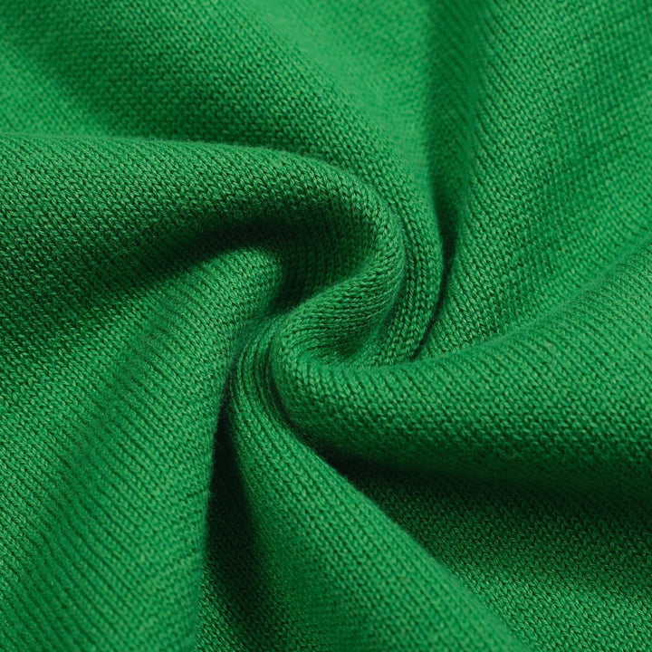 Men's green vintage period jacquard cardigan