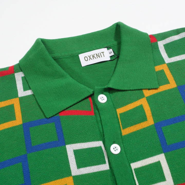 Men's green vintage period jacquard cardigan