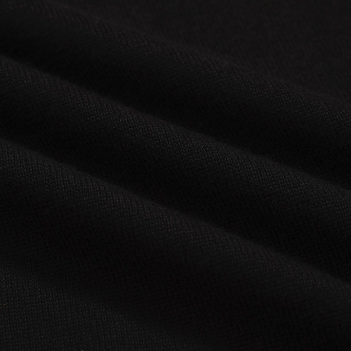 Men's Tiger Tattoo Knit Polo – Black Leopard Print Collar Shirt with Bold Graphics