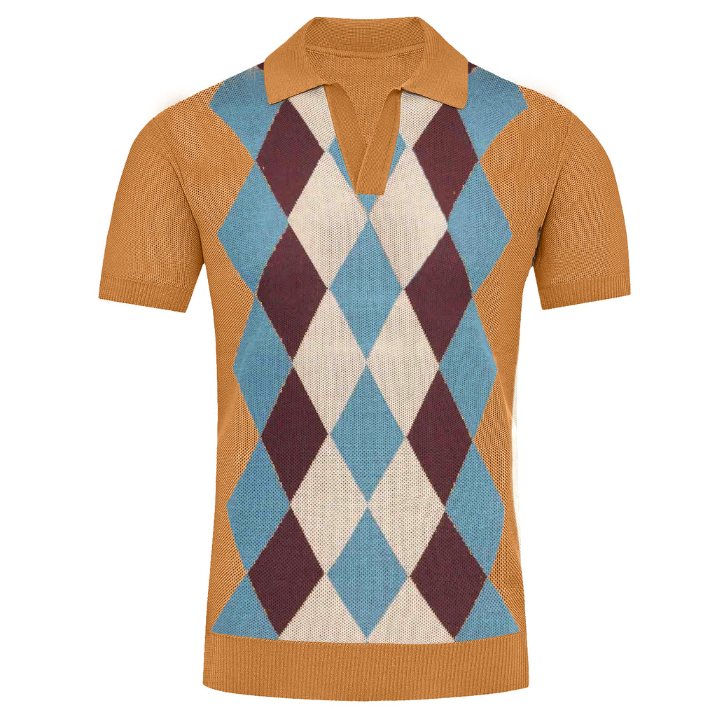 Vintage Slim Argyle Knit Sweater – Pellucid
