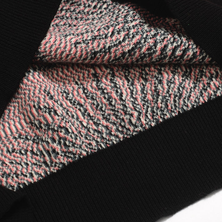 Men's Psychedelic Eye Knit Shirt – Black Button-Up with All-Seeing Graphic Print - designed by Carrie Cantwell