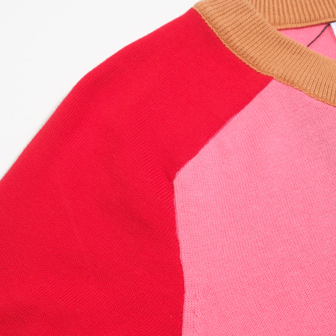 Women's rose dog jacquard shoulder knitwear