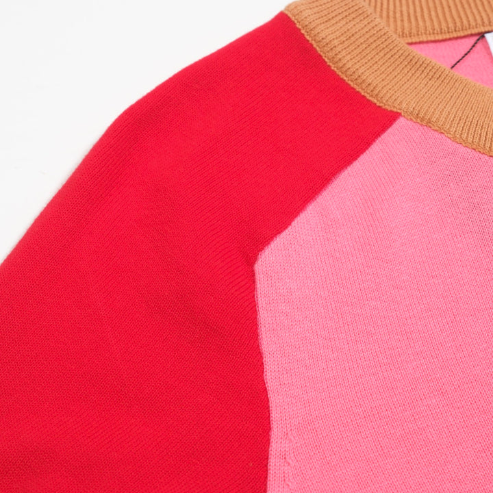 Women's rose dog jacquard shoulder knitwear