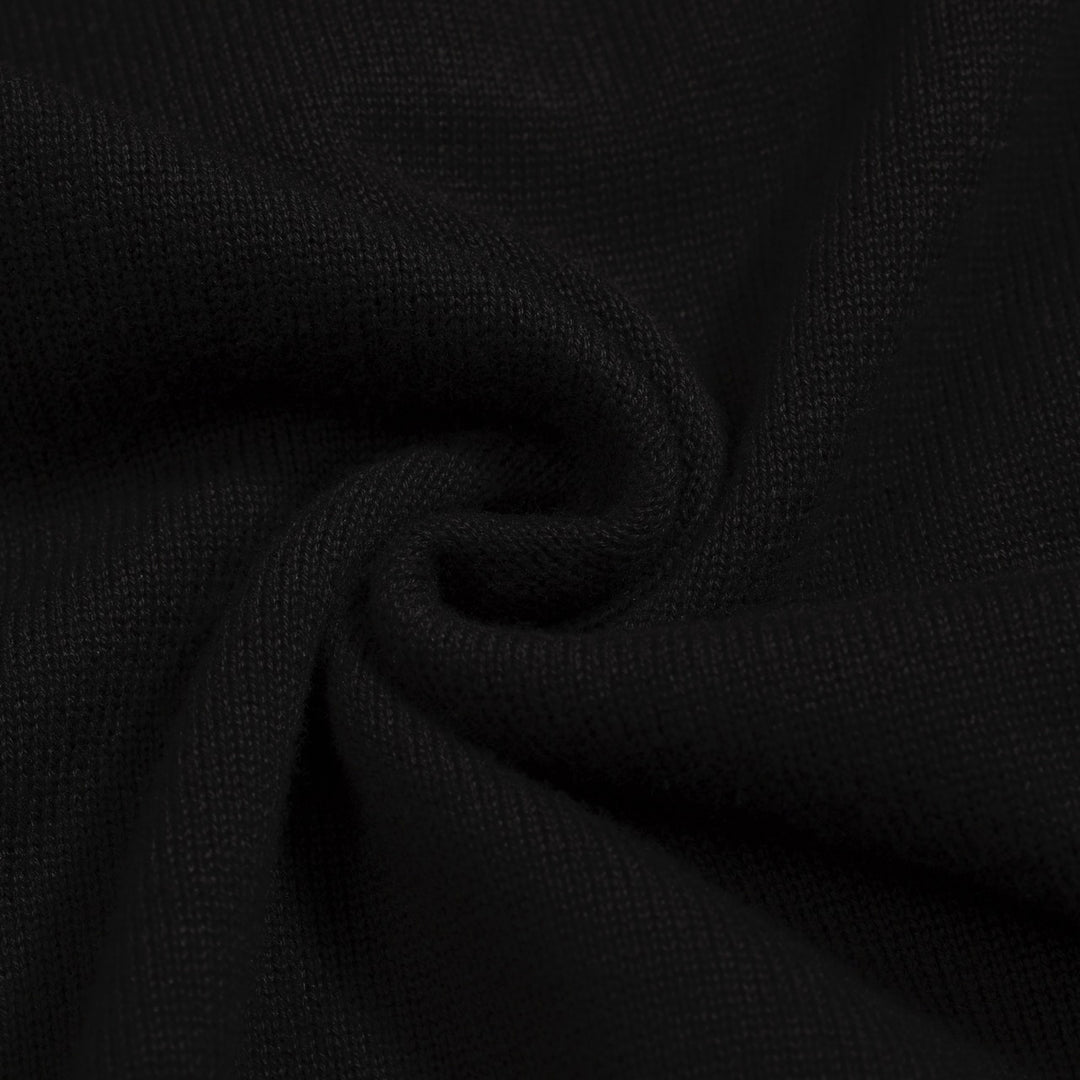 Men's black pocket knit cardigan