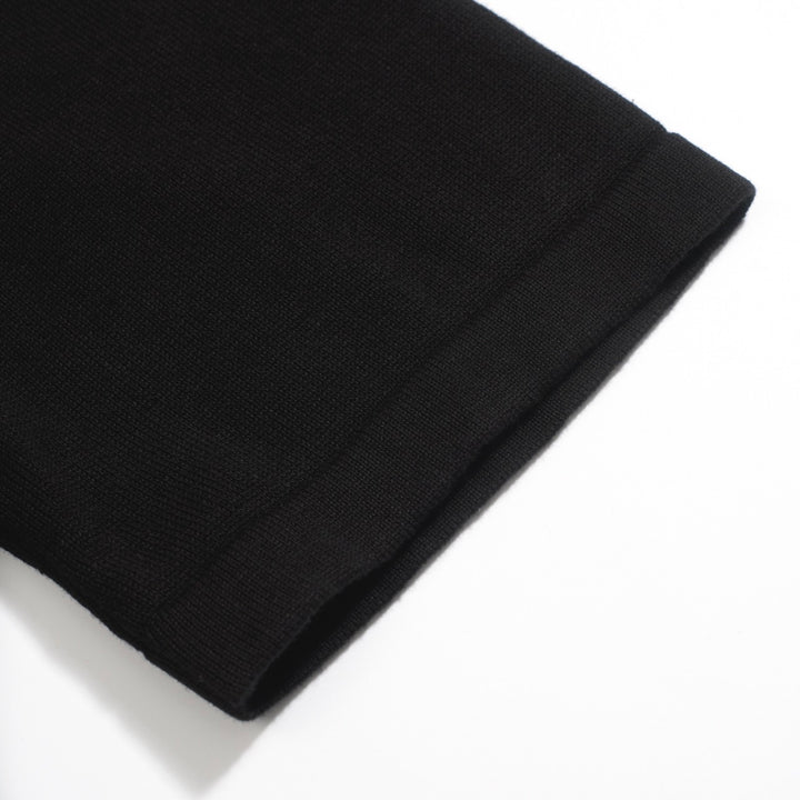 Men's black pocket knit cardigan