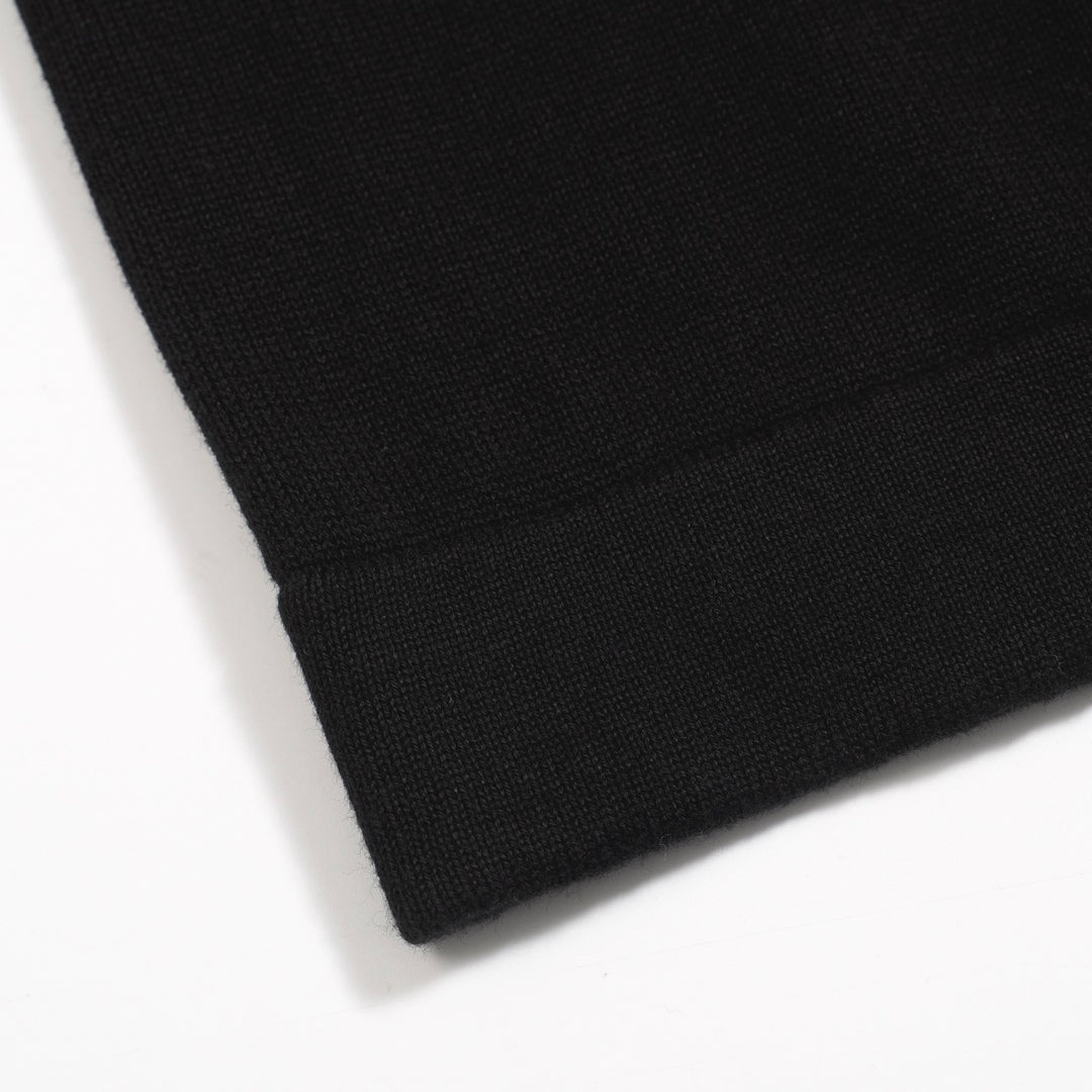 Men's black pocket knit cardigan