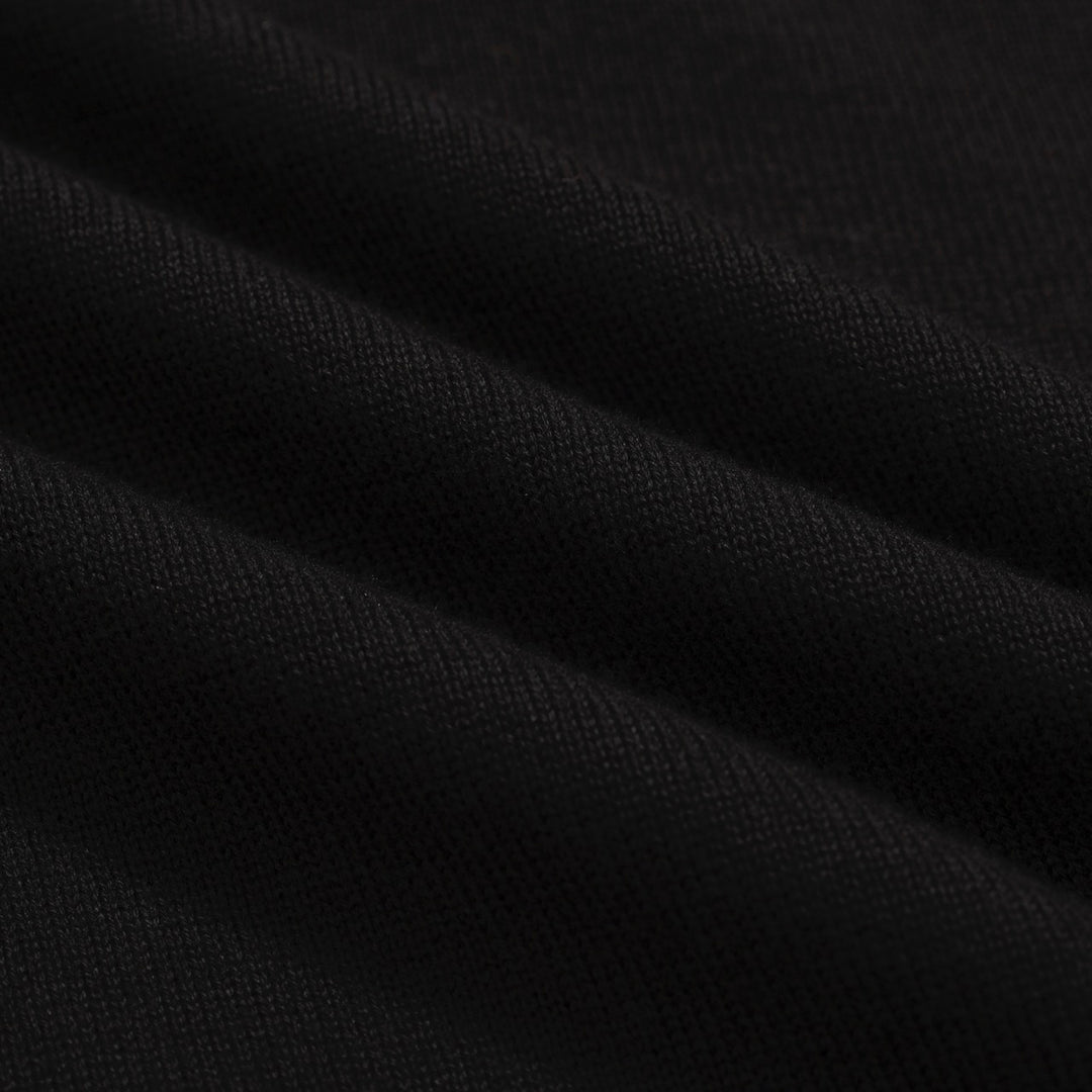 Men's black pocket knit cardigan