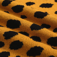 Women’s Green Leopard Print Knit Set with Cheetah Graphic